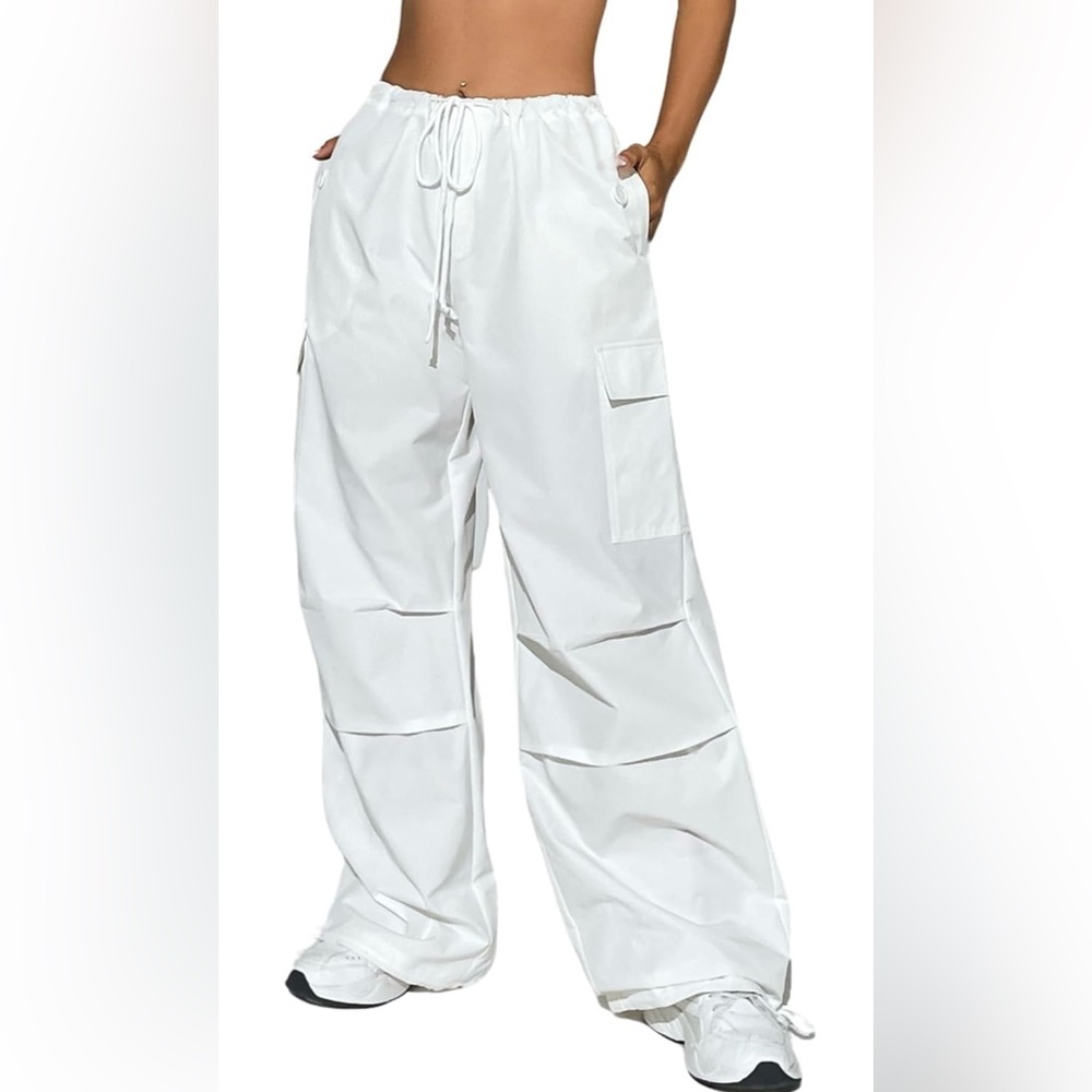 Women's White Track Pants